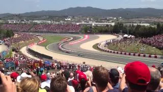 Salida Gran Premio España F1 2013, Alonso remonta dos puestos