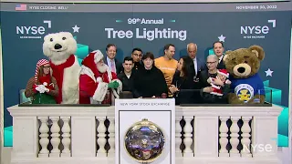 The New York Stock Exchange Celebrates the 99th Annual NYSE Holiday Tree Lighting
