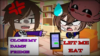 CLOSE MY FRIDGE//Past William and Michael Afton//Gacha skit