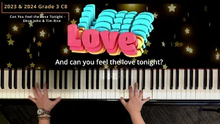 ABRSM Piano 2023 & 2024 Grade 3 C8 - Can you feel the Love Tonight  , by Elton John and Tim Rice