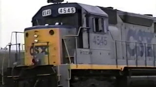 CSX Transportation Locomotive Yard Tour 1990 - Part 2