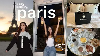 Paris travel vlog 🇫🇷  7 day itinerary, must try restaurants, eiffel tower, lourve, tuileries garden