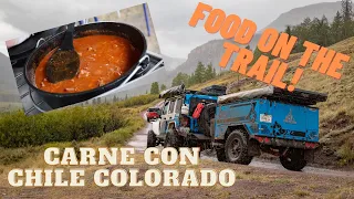 BEST CAMP MADE CARNE CON CHILE COLORADO!