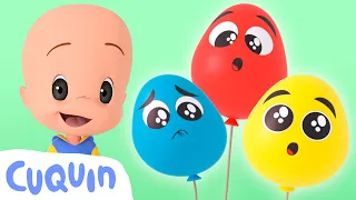 Balões de bebê 🎈 aprenda as cores com Cuquín e Fantasma | Vídeos educativos para crianças