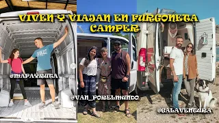 ¿Cómo vivir y viajar en furgoneta camper ? Proyectos que cumplen su sueño de la Vanlife 🚐 Parte I