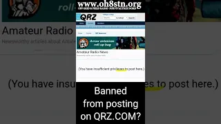 Banned from posting on QRZ.COM? #hamradio #shorts