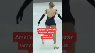 American Figure Skater Gracie Gold Debuts New Jump Combination! #shorts