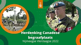 NIJMEEGSE VIERDAAGSE NIEUWS: Herdenking met kranslegging op de Canadese begraafplaats in Groesbeek