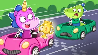 Хто переможе? | Веселі перегони на машинках 🏁🚗 | Крихітка Мімі 🦄