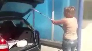 Woman Gets Revenge On Cheating Husband By Washing His Car…All Of It Inside & Out Wth Power Washer
