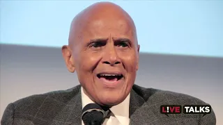 Harry Belafonte in conversation with Tim Robbins at Live Talks Los Angeles
