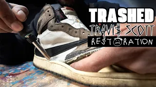 Extremely Trashed Air Jordan 1 Travis Scott Restoration