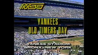 1993 Old Timer's Day at Yankee Stadium - 7-24-1993