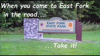 When you come to East Fork in the road, take it! Camping in our 30th Ohio S.P. May 2024, Episode 58.