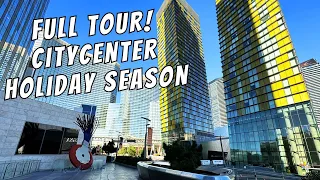 FULL TOUR! CityCenter Walkthrough Las Vegas Holiday Christmas Season Aria, Shops at Crystals & More