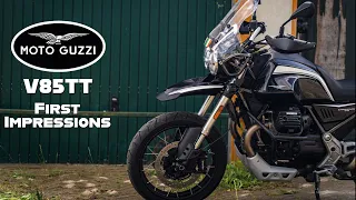 These are my FIRST impressions of the Moto Guzzi V85TT