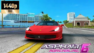Asphalt 6: Adrenaline 1440p + 60 fps gameplay on Samsung S22 Ultra