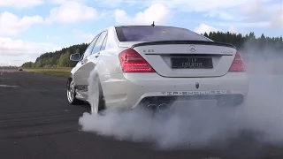 Mercedes-Benz S63 AMG Burnout, Revs, Accelerations!