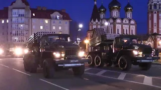 НА ЦЕНТРАЛЬНОЙ ПЛОЩАДИ ГУСЕВА ПРОШЛА ВЕЧЕРНЯЯ РЕПЕТИЦИЯ ПАРАДА ПОБЕДЫ