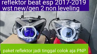 reflektor beat 2017-2019 wst new non leveling sinar otomotif