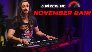 5 Níveis de November Rain no Teclado 🔥