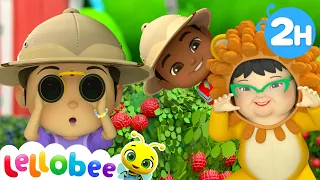 Lion Hunt Song + More | Lellobee City Farm | Kids Show | Toddler Learning Cartoons