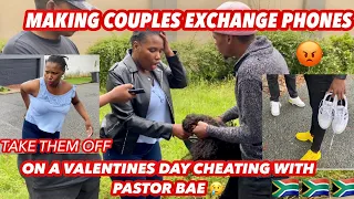 Making couples switching phones for 60sec 🥳 SESSION 2 ( 🇿🇦SA EDITION )|EPISODE 18 |