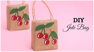 DIY Jute Bag | Jute Crafts | Cardboard Crafts | Handmade No Sew Bag