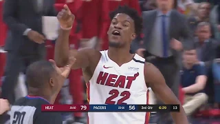 Jimmy Butler *savagely* blows TJ Warren a kiss after scuffle and ejection