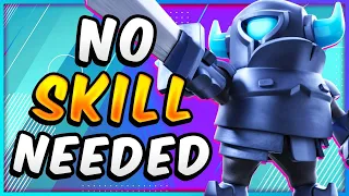 NEW NO SKILL SPAM DECK DELETES EVERY DEFENSE in CLASH ROYALE!