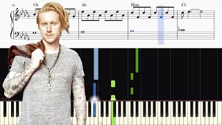 We The Kings - Sad Song (feat. Elena Coats) - Piano Tutorial + SHEETS