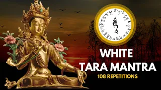 White Tara Mantra 108 times| Tibetan Healing Chants| Most powerful mantra for healing & long life