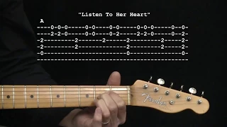 "Listen To Her Heart" by Tom Petty : 365 Riffs For Beginning Guitar !!