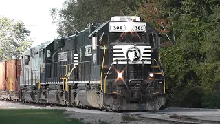 LSRC 301, LSRC 4301, and LSRC 1162 pull Train 326S through Alpena Michigan