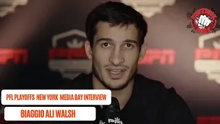 Biaggio Ali Walsh PFL Playoffs New York Media Day Interview