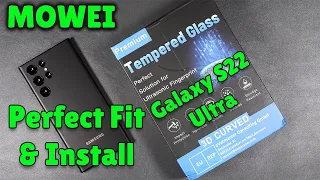 Mowei Galaxy S22 Ultra Tempered Glass Screen Protector With Liquid Adhesive