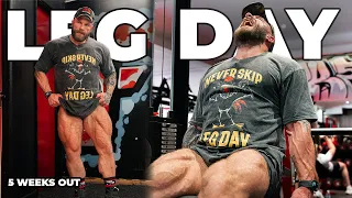 BRUTAL LEG SESSION ON PREP | 5 Tips For Your Leg Day