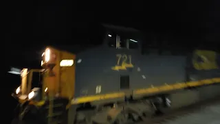 CSX i157 with awesome horn show and 4 locomotives at Olney Pa, check the description.