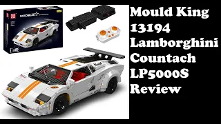 Auf dem Bautisch ist die Hölle los - Mould King 13194 - Lamborghini Countach LP 5000 S - Review