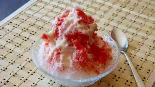 Strawberry and Milk Kakigori Recipe - Japanese Cooking 101