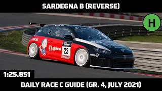 Gran Turismo Sport - Daily Race Lap Guide - Sardegna B Reverse - Volkswagen Scirocco Gr. 4