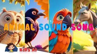 Animal Sounds Song | KIDS AI Nursery Rhymes & Kids Songs