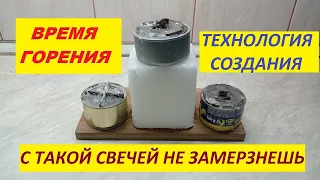 Окопная свеча из парафина или воска своими руками.