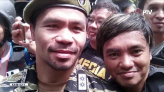 Mga sundalo sa Marawi City, binista ni Sen. Manny Pacquiao