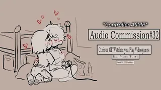 Curious GF Watches you Play Videogames - ASMR//Audio//Soft Voice