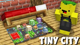 I found SECRET TINY CITY UNDER BED in Minecraft ! NEW SECRET PASSAGE !