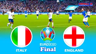 PES 2021 - Italy vs England - Final EURO 2020 - Full Match All Goals - eFootball PC