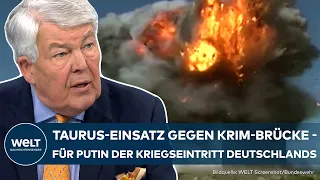 UKRAINE-KRIEG: Taurus wäre Hammerschlag gegen Krim-Brücke - militärisch sinnvoll | WELT Analyse