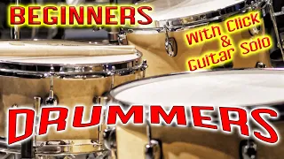 DRUMLESS Backing Track for BEGINNERS | Rock 70 BPM Slow
