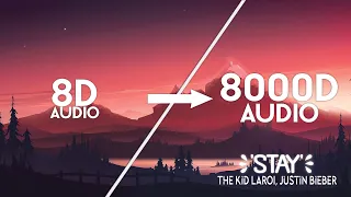 The Kid LAROI, Justin Bieber - STAY [8000D AUDIO | NOT 8D/16D] | Use Headphones 🎧